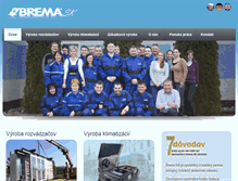 Tablet Screenshot of brema.sk